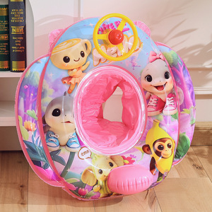 Flotador Inflable para Bebés con Diseño de Dibujos Animados, Asiento de PVC Reforzado para Piscina, Parque Acuático, Natación Infantil - Product Image 4