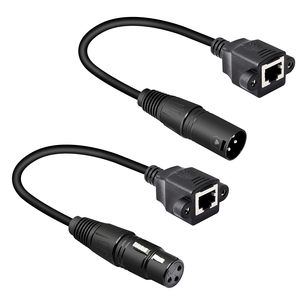 DMX to RJ45 5-Pin XLR Adapter with Nylon Housing Ethernet Female <strong>Plug</strong> <strong>CAT</strong>-5 Cable As DMX512-Male/Female Connector - Product Image 1