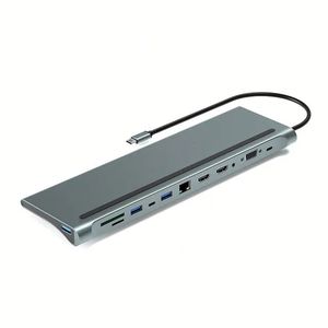 12-In-1 <b>Multi</b> Function Multifunction USB C USB-C Type-C to 4K Multifunctional Hub Adapter Docking Station 12 in 1 - Product Image 1