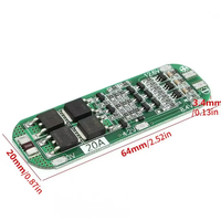 3S 20A batería de litio de iones de litio profesional 18650 cargador PCB BMS Placa de protección para Motor de taladro 12,6 V Módulo de celda Lipo