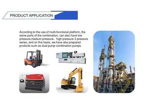 Pompe à engrenages de transfert d'huile en fonte Huamao série JHP2040/2032, double pompe en tandem pour machine de forage d'exploration, construction - Product Image 6