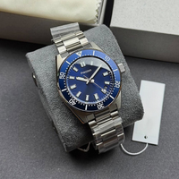 Automatische Taucheruhr für Herren, Saphirglas, Zeiger, Chronograph, 50 m wasserdicht, Edelstahlarmband, leuchtende Markierungen