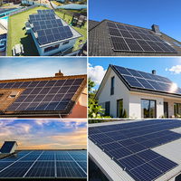 Sistem Tenaga Surya Off Grid 6KW Kit PV Mandiri Dengan Baterai Lithium 52.1V 200Ah untuk Pasokan Listrik Rumah Kabin Terpencil