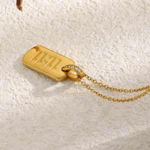 Collar con Colgante de Número de Ángel 11:11 de Dreamshow 2026, Regalo para el Día de San Valentín, Chapado en Oro de 18k, Acero Inoxidable, Joyería de Moda - Product Image 5