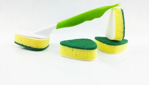 Kitchen Cleaning Long <strong>Handle</strong> Cleaning <strong>Sponge</strong> Brush Cleaning <strong>Sponges</strong> with <strong>Handle</strong> - Product Image 5