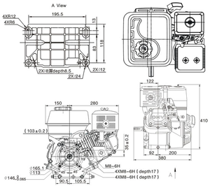 เครื่องยนต์ Loncin RecoilStart รุ่น G270F ความจุ 270 ซีซี 9 แรงม้า ระบายความร้อนด้วยอากาศ สูบเดียว 4 จังหวะ เบนซิน - Product Image 3
