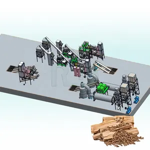 Pellet maschine Holzpellets Mühle Herstellung Produktions linie Maschine für Holz Sägemehl Granulator Herstellung Pellets Hersteller