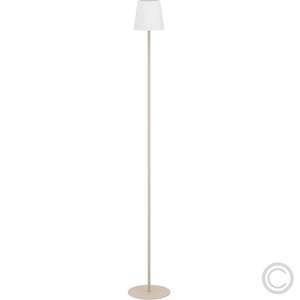 Lámpara de Pie Textil EGLO 'Fiorana' Moderna para Sala de Estar, Color Arena/Blanco, E14/7,5W (9829648320) - Product Image 3