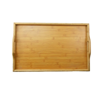 Plateau de lit pour manger-Table de petit déjeuner en bois de bambou avec bloc-tasse Plateau à collation pour ordinateur portable portable pour chambre à coucher Pique-nique
