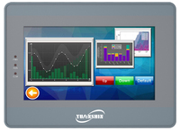 Pantalla Táctil HMI Industrial de 7 Pulgadas, Interfaz Hombre-Máquina, Panel Táctil Capacitivo, Pantalla HD, Compatible con PLC