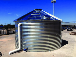 Prix des panneaux de réservoirs d'eau en acier galvanisé ondulé pour la récupération des eaux de pluie, capacités 500, 1000, 1500 litres et gallons - Product Image 2