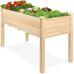 Potting Wood Potting Table Outdoor Wooden Garden Work With Removable Sink Drawer Rack Shelves