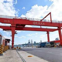 Grúa Pórtico de Alta Eficiencia de 40.5T, de Doble Viga, Montada sobre Rieles, Eléctrica para Exteriores, para Patio de Carga Ferroviaria