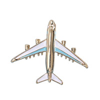 Broches de revers en émail 3D en forme d'avion, personnalisables, design antique et moderne, logo couleur personnalisé, fabricant professionnel