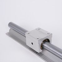 Glissière linéaire ouverte CNC en acier inoxydable 304 SBR16 avec rail de support en aluminium, axe optique assorti, diverses spécifications, équipement automatisé