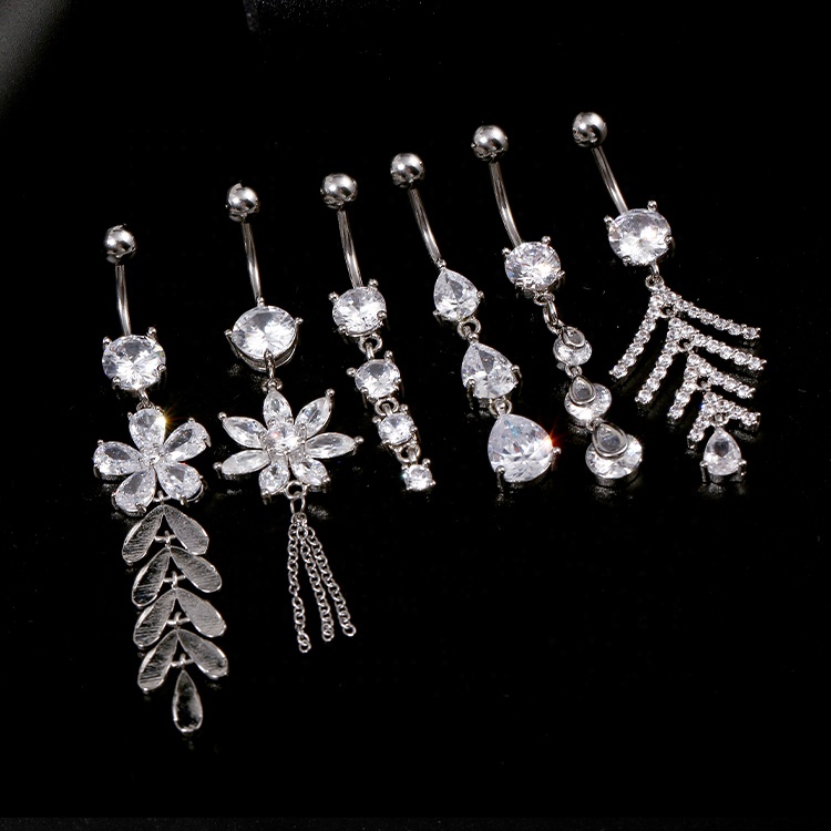 belly piercing silver 925
