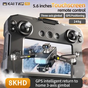 Dron GPS <span class=keywords><strong>KAI</strong></span> TWO Pro 2025 con Cámara Dual 4K, Gimbal de <span class=keywords><strong>3</strong></span> Ejes, Disparo Profesional Antivibración, Quadcopter Plegable sin Escobillas, RC - Product Image 4