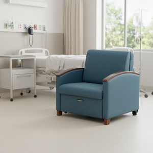 BT-CN018 Bestran Ziekenhuis Kliniek Luxe Opvouwbare Converteerbare Klapstoel Slaapbank - Product Image 1