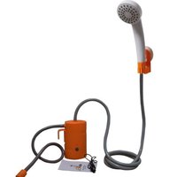 Promotion : Douche de camping portable rechargeable en PVC 5L, ensemble de douche électrique portatif pour extérieur, randonnée, dortoir étudiant, douche pour animaux de compagnie, voiture