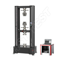 100KN Double kolom kontrol komputer Universal elektronik mesin pengujian HST WDW-100E kelas 0.5 Taiwan DELTA AC Servo Motor