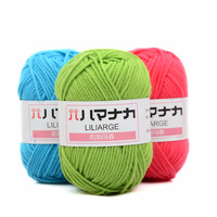 Fil à crocheter en acrylique de lait peigné pour bébé, coloré, doux, à bas prix, en gros, pour le crochet