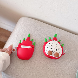 Étui pour écouteurs <span class=keywords><strong>Dragon</strong></span> Fruit sphérique, compatible avec les modèles Pro2 de 2e/3e génération, design en silicone - Product Image 5