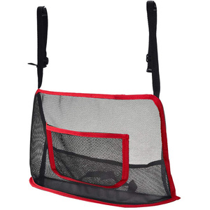Sac de rangement en maille pour dossier de siège de voiture, 10L, 4-7 compartiments, organisateur noir pour l'intérieur du véhicule - Product Image 2