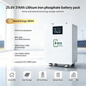 Sistema di Accumulo Energia Solare Domestico 25.6V 8kWh 314AH Batteria al Litio LiFePO4 <span class=keywords><strong>Ricaricabile</strong></span> con Rulli Verticali e Impilamento Orizzontale - Product Image 3