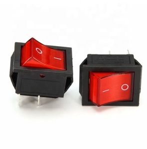 Ban đầu KCD4-201 16A/250V 4 pin Rocker chuyển màu đỏ với ánh sáng - Product Image 2