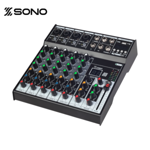 Mezcladora de Audio Profesional Mini de 4/6 Canales, Consola de DJ Metálica, Mezcladora con Ecualizador de 3 Bandas, Entrada USB MP3, Grabación por Computadora, Reproductor de Música - Product Image 1