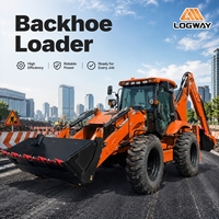 Auf Lager: LOGWAY Baggerlader mit 3 Tonnen Ladekapazität, Robuste Baukonstruktion für Rohrleitungsarbeiten