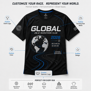 Camiseta Personalizada para Maratón 26.2 del Club Global Runner, Uniforme de Competición para Equipos Internacionales - Product Image 6
