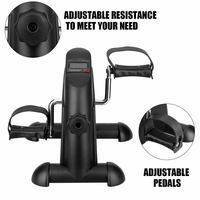 Mini vélo d'exercice silencieux sous le bureau avec écran LCD numérique, pédalier portable pour les travailleurs sédentaires au bureau