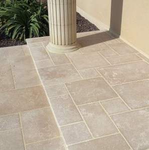 MIYA STONE Carreaux en pierre calcaire naturelle écologiques et durables, finition vieilli, pour la décoration intérieure et extérieure des sols de salles de bain, cuisines et halls modernes - Product Image 1