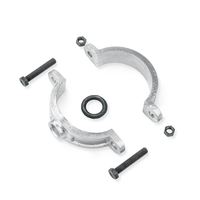 Laju Sinergi Metalindo Iron FCD 450 Collier de serrage double pour tuyaux en acier galvanisé, vis de fixation, joint torique, finition brute, impérial 2 pouces, garantie 3 ans
