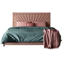 Neues Design Luxuriöses Modernes Bett Möbelset Indoor Weiches Kopfteil Vollständig Anpassbar in King- und Queen-Größe Maßgefertigte Schlafzimmermöbel
