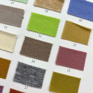 Wool High Elastic Single-sided 210g Knitted Fabric 80 Polyester 13.5 Rayon 6.5 Spandex Breathable Fabric For Women's Clothing