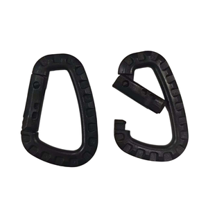 Đen POM nhiệm vụ nặng nề không thấm nước nhỏ chống trượt grip xử lý với lỗ gắn cho trường hợp hành lý phụ kiện phần cứng - Product Image 1