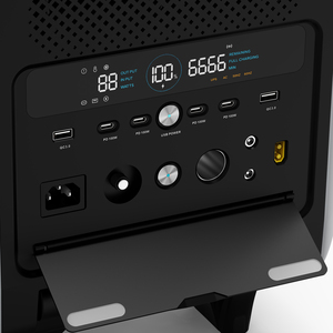 OMMO <strong>Solar</strong> Generator 2048Wh OM-2400 with 400W Portable <strong>Panel</strong> <strong>120</strong>/240V 2400W AC Output Portable Power Station for Home Camping RV - Product Image 6