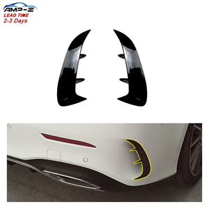 AMP-Z Drapeau de pare-chocs arrière en fibre de carbone Offre Spéciale pour <span class=keywords><strong>Mercedes</strong></span> Benz <span class=keywords><strong>Classe</strong></span> A W177 Sedan <span class=keywords><strong>AMG</strong></span> <span class=keywords><strong>Line</strong></span> <span class=keywords><strong>A200</strong></span> A250 2019 +. - Product Image 1