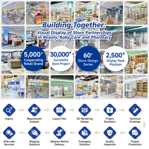 GDR10-TY04 treo tường kinh nghiệm sản phẩm tủ tường với hộp Đèn cho mỹ phẩm cửa hàng bán lẻ - Product Image 2