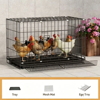 Vente directe d'usine de grands poulaillers pliables et durables en métal et cages à volailles