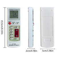 Control Remoto Universal para Aire Acondicionado KT-109II con Pantalla LCD Digital, Búsqueda Automática de Códigos, Aumento de Tiempo de Encendido/Apagado