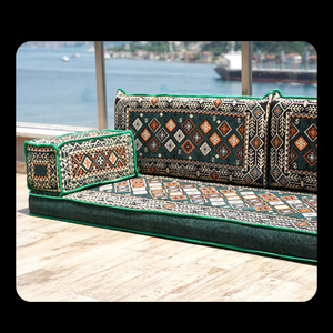 Ensemble de canapés arabes modulaires peu encombrants pour salon de chicha et mobilier de balcon - Product Image 3