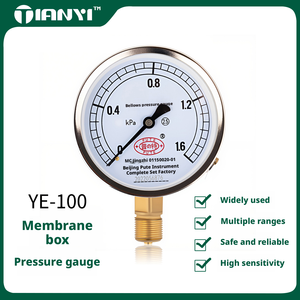 Manómetro <span class=keywords><strong>de</strong></span> Presión <span class=keywords><strong>de</strong></span> Cápsula Beijing Putte YE60, <span class=keywords><strong>un</strong></span> Manómetro para Presión <span class=keywords><strong>de</strong></span> Agua, Aire y Aceite, 0-100kPa - Product Image 5