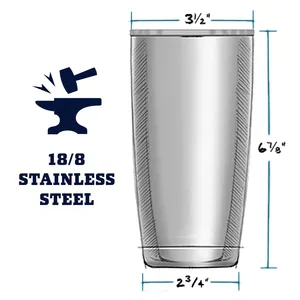 Copo de aço inoxidável isolado a vácuo para viagem, caneca de café e cerveja com logotipo personalizado, 20 30 onças, aço inoxidável 18/8