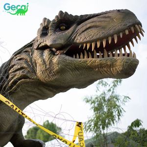 Statue de dinosaure T-Rex réaliste en résine artificielle grandeur nature GECAI 3D pour les parcs en plein air - Product Image 5