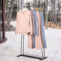 Setelan Loungewear Yoga 2 Potong Wanita LULU, Polos, Jaket Turtleneck, Celana Flare, Kain Stretch Empat Arah, Resleting