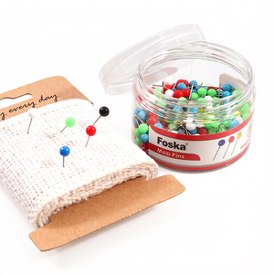 Punaises multicolores à tête ronde de 1/5 po avec pointe en acier inoxydable pour cartes <span class=keywords><strong>du</strong></span> <span class=keywords><strong>monde</strong></span>, tableaux d'affichage, marquage de tissus, artisanat et bureau - Product Image 1