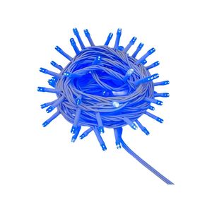 Guirnalda de Luces Gloca de 100 LED, 10 Metros, Cable Blanco, IP65, Luz Azul, Decoración Interior y Exterior - Product Image 1